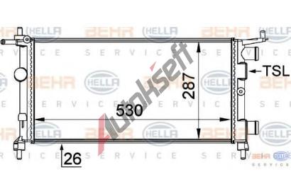 BEHR HELLA SERVICE Chladi vody BEHR HELLA SERVICE Version ALTERNATIVE BHS 8MK 376 722-444, 8MK 376 722-444