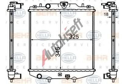 BEHR HELLA SERVICE Chladi vody BHS 8MK 376 724-591, 8MK 376 724-591
