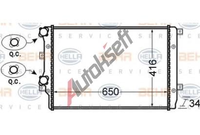 BEHR HELLA SERVICE Chladi vody BEHR HELLA SERVICE Version ALTERNATIVE BHS 8MK 376 726-704, 8MK 376 726-704