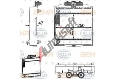 BEHR HELLA SERVICE Chladi vody BHS 8MK 376 746-511, 8MK 376 746-511
