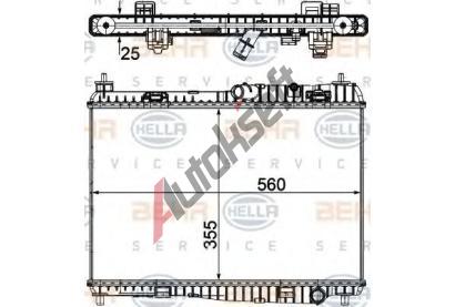 BEHR HELLA SERVICE Chladi vody BEHR HELLA SERVICE Version ALTERNATIVE BHS 8MK 376 754-764, 8MK 376 754-764