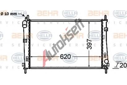 BEHR HELLA SERVICE Chladi vody BHS 8MK 376 754-781, 8MK 376 754-781