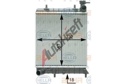 BEHR HELLA SERVICE Chladi vody BHS 8MK 376 762-061, 8MK 376 762-061