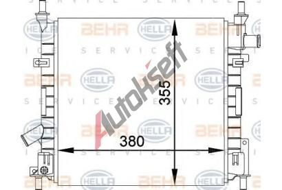 BEHR HELLA SERVICE Chladi� vody BHS 8MK 376 764-241, 8MK 376 764-241