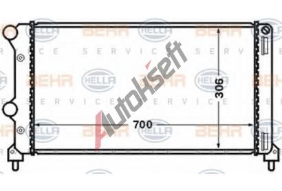 BEHR HELLA SERVICE Chladi vody BHS 8MK 376 767-701, 8MK 376 767-701