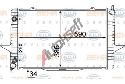 BEHR HELLA SERVICE Chladi vody BHS 8MK 376 774-201, 8MK 376 774-201