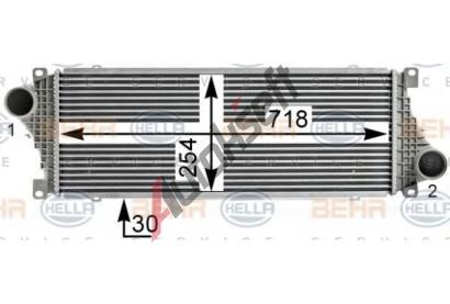 BEHR HELLA SERVICE Chladi vzduchu intercooler BEHR HELLA SERVICE Version ALTERNATIVE BHS 8ML 376 700-624, 8ML 376 700-624