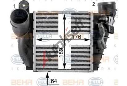 BEHR HELLA SERVICE Chladi vzduchu intercooler BEHR HELLA SERVICE Version ALTERNATIVE BHS 8ML 376 700-704, 8ML 376 700-704