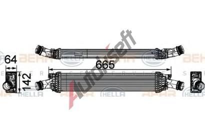 BEHR HELLA SERVICE Chladi vzduchu intercooler BHS 8ML 376 746-191, 8ML 376 746-191