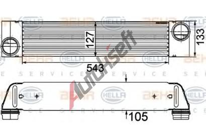 BEHR HELLA SERVICE Chladi� vzduchu intercooler BHS 8ML 376 746-501, 8ML 376 746-501