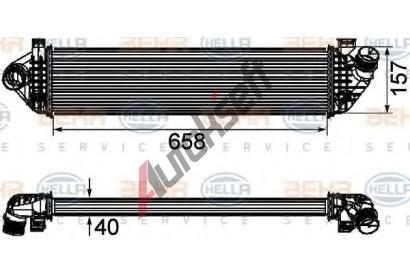 BEHR HELLA SERVICE Chladi vzduchu intercooler BHS 8ML 376 746-581, 8ML 376 746-581