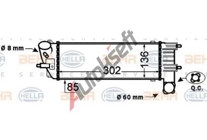 BEHR HELLA SERVICE Chladi vzduchu intercooler BHS 8ML 376 776-231, 8ML 376 776-231
