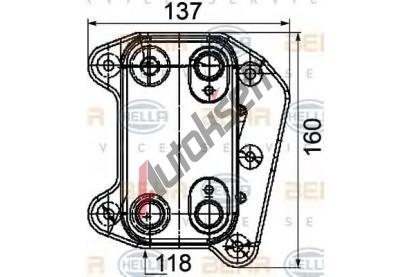 BEHR HELLA SERVICE Chladi oleje BHS 8MO 376 755-261, 8MO 376 755-261