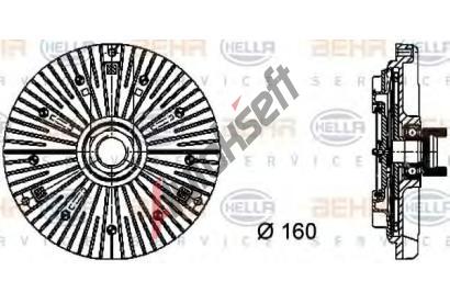 BEHR HELLA SERVICE Spojka vtrku chladie BHS 8MV 376 732-111, 8MV 376 732-111