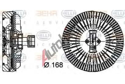 BEHR HELLA SERVICE Spojka v�tr�ku chladi�e BHS 8MV 376 734-381, 8MV 376 734-381