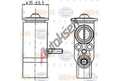 BEHR HELLA SERVICE Expanzn ventil klimatizace BHS 8UW 351 239-021, 8UW 351 239-021