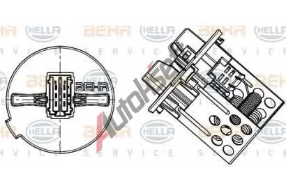 BEHR HELLA SERVICE Odpor vnitnho tlakovho ventiltoru BHS 9ML 351 332-281, 9ML 351 332-281