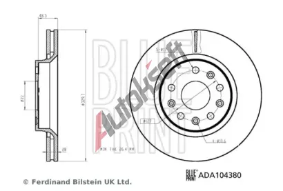 BLUE PRINT Brzdov kotou BLP ADA104380, ADA104380