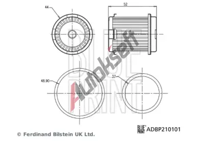 BLUE PRINT Hydraulick filtr automatick pevodovky BLP ADBP210101, ADBP210101