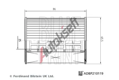 BLUE PRINT Olejov filtr BLP ADBP210119, ADBP210119