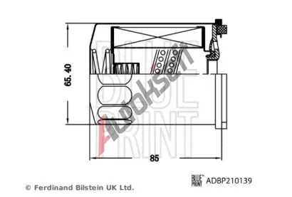 BLUE PRINT Olejov filtr, pevodovka (e-nprava) BLP ADBP210139, ADBP210139