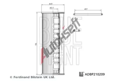 BLUE PRINT Olejov� filtr BLP ADBP210209, ADBP210209