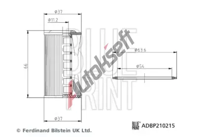 BLUE PRINT Hydraulick filtr automatick pevodovky BLP ADBP210215, ADBP210215