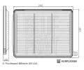 BLUE PRINT Vzduchov filtr BLP ADBP220064, ADBP220064