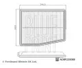 BLUE PRINT Vzduchov filtr BLP ADBP220088, ADBP220088