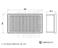 BLUE PRINT Vzduchov filtr BLP ADBP220114, ADBP220114