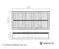 Vzduchov filtr BLUE PRINT ‐ BLP ADBP220120