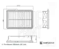 Vzduchov filtr BLUE PRINT ‐ BLP ADBP220124