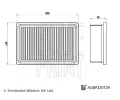 Vzduchov filtr BLUE PRINT ‐ BLP ADBP220129