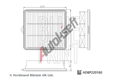 BLUE PRINT Vzduchov� filtr BLP ADBP220160, ADBP220160