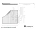 BLUE PRINT Vzduchový filtr BLP ADBP220164, ADBP220164