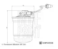 BLUE PRINT Palivov filtr BLP ADBP230038, ADBP230038