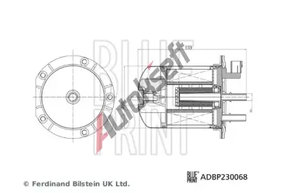 BLUE PRINT Palivov filtr BLP ADBP230068, ADBP230068