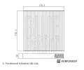 BLUE PRINT Filtr vzduchu v interiru BLP ADBP250029, ADBP250029