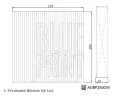 BLUE PRINT Filtr vzduchu v interiru BLP ADBP250034, ADBP250034
