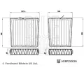 BLUE PRINT Sada filtr, vzduch vnitn BLP ADBP250036, ADBP250036