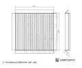 BLUE PRINT Filtr vzduchu v interi�ru&nbsp;&dash;&nbsp;BLP ADBP250072