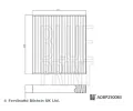 BLUE PRINT Filtr vzduchu v interiéru BLP ADBP250083, ADBP250083