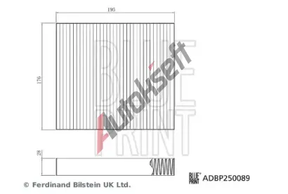 BLUE PRINT Filtr vzduchu v interiru BLP ADBP250089, ADBP250089