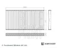 Sada filtr, vzduch vnitn BLUE PRINT ‐ BLP ADBP250091