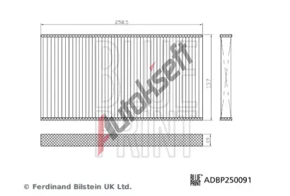 BLUE PRINT Sada filtrů, vzduch vnitřní BLP ADBP250091, ADBP250091 BLUE PRINT Sada filtrů, vzduch vnitřní BLP ADBP250091, ADBP250091