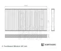 Sada filtr, vzduch vnitn BLUE PRINT ‐ BLP ADBP250092