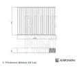 Filtr vzduchu v interiru BLUE PRINT ‐ BLP ADBP250093