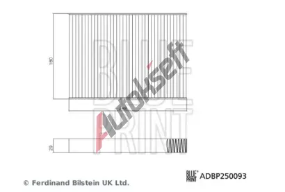 BLUE PRINT Filtr vzduchu v interi�ru BLP ADBP250093, ADBP250093