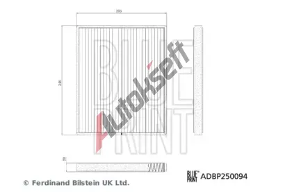 BLUE PRINT Filtr vzduchu v interiru BLP ADBP250094, ADBP250094