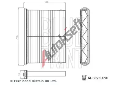BLUE PRINT Filtr vzduchu v interiru BLP ADBP250096, ADBP250096